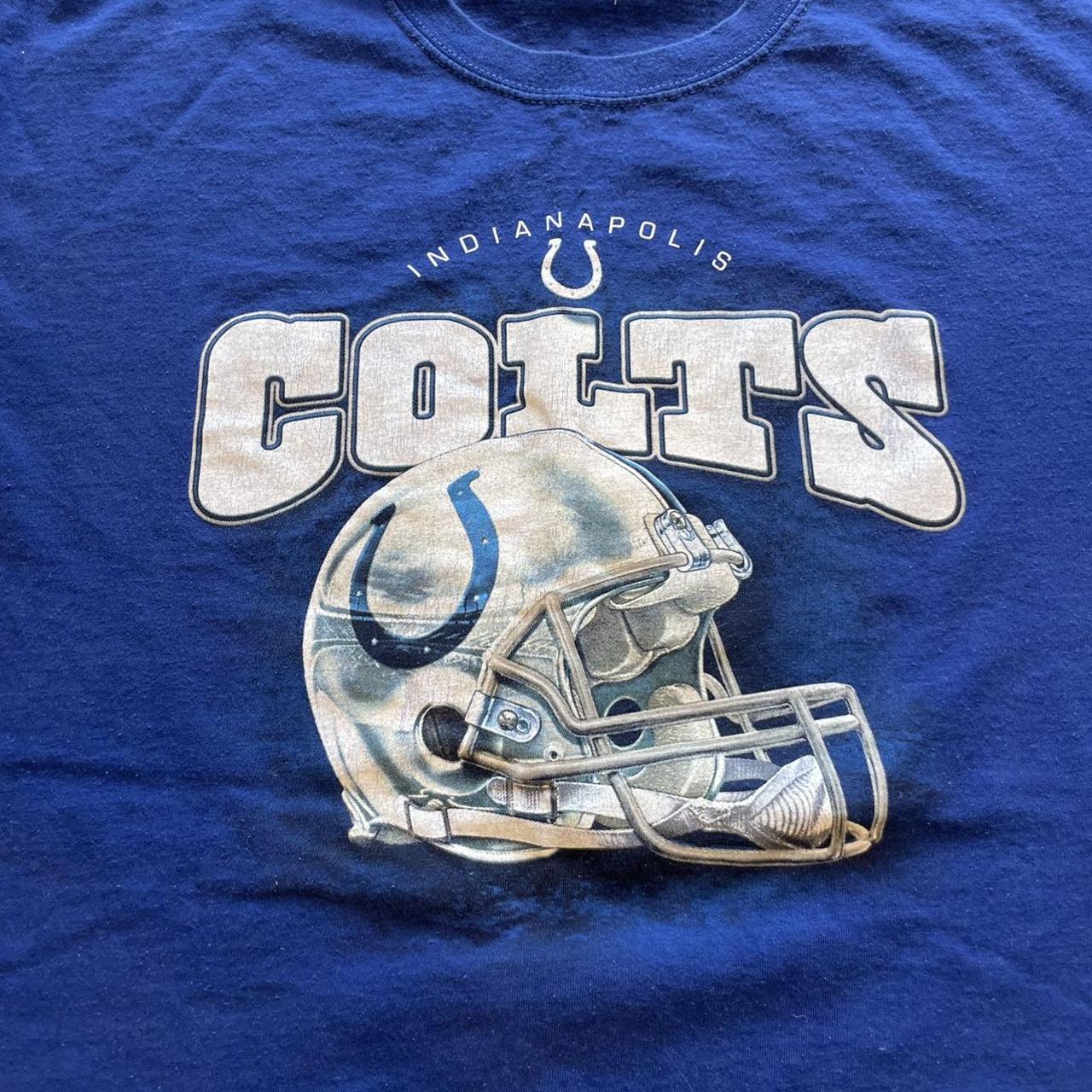 Vintage Indianapolis Colts Team Apparel Blue - Depop