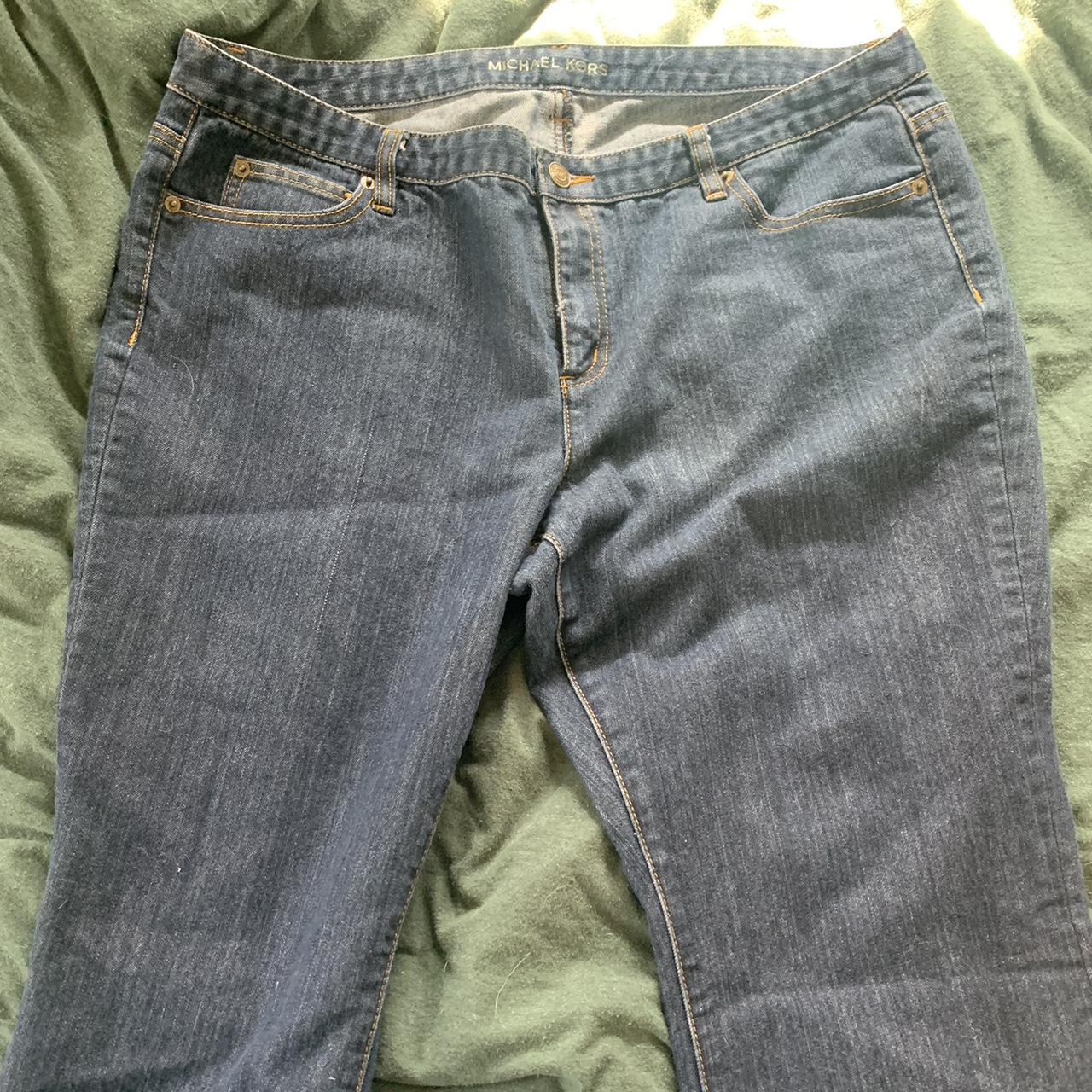 MICHAEL KORS WIDE LEG JEANS used but in good... - Depop