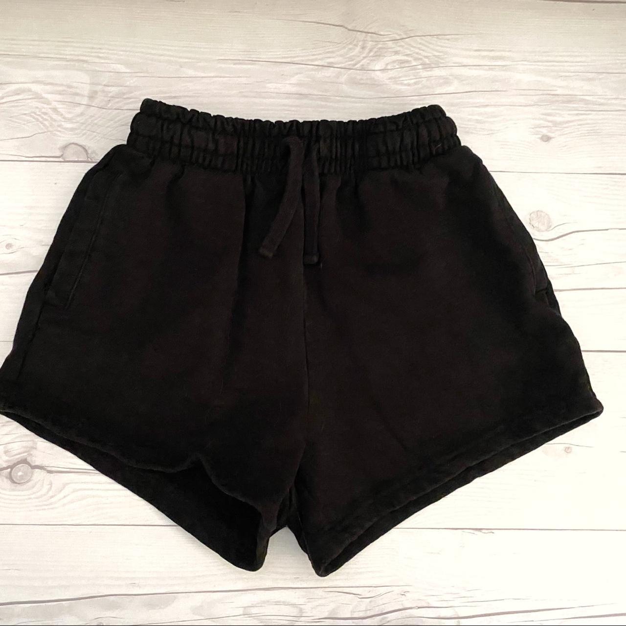 Skims Women's Black and Grey Shorts | Depop