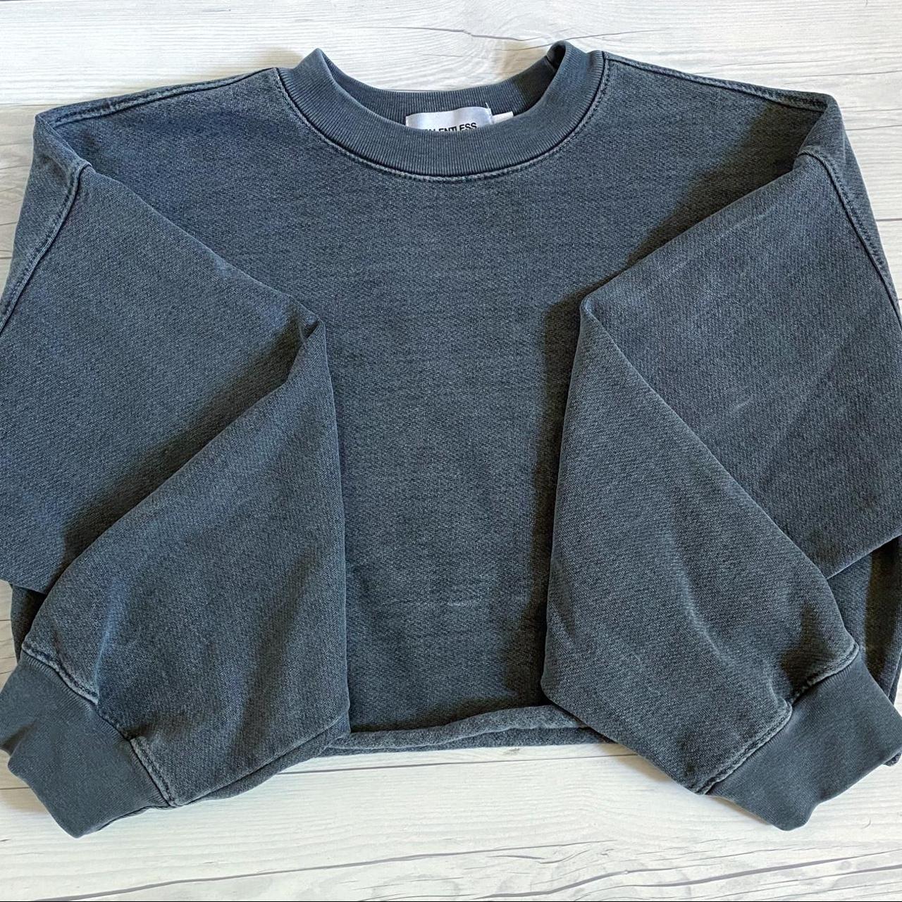 Talentless Heavyweight Cropped Crewneck Color:... - Depop