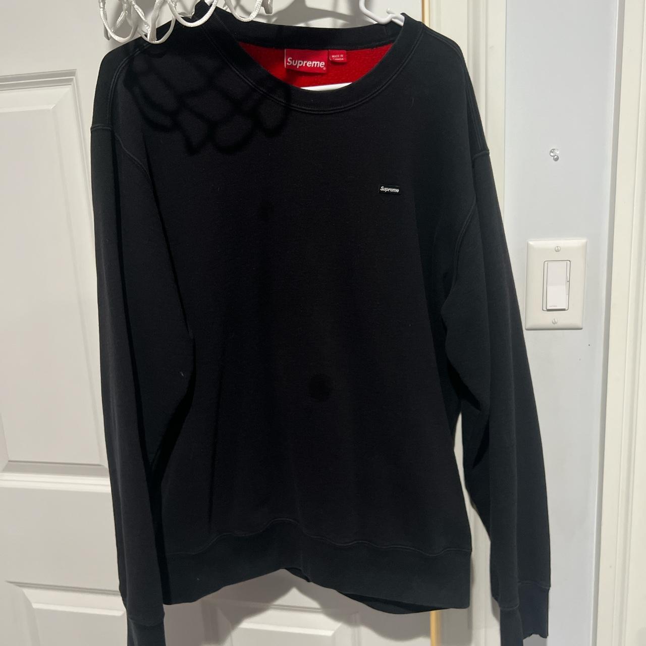 Supreme crewneck black sale