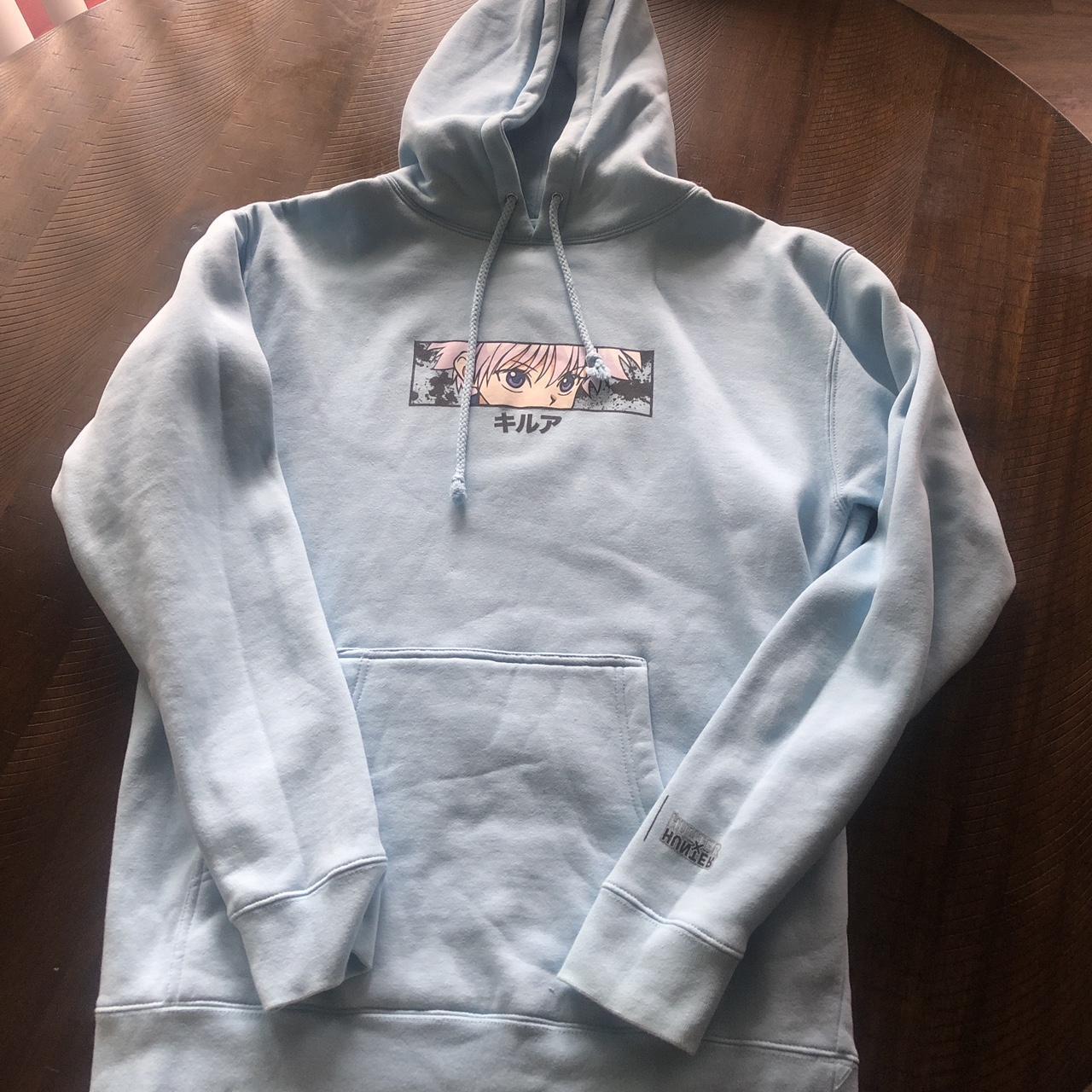 Men's Blue Hoodie | Depop