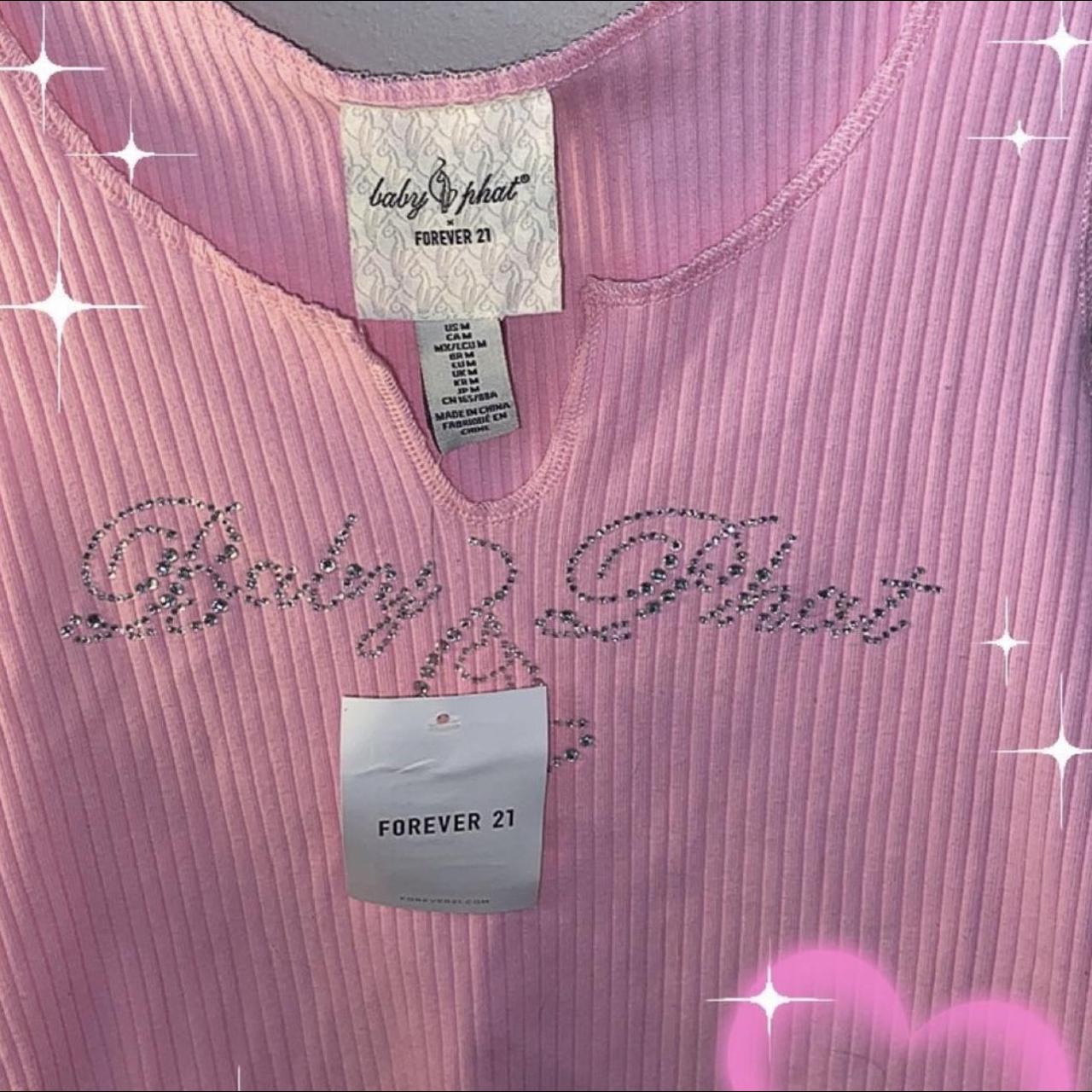 Baby Phat Women's Pink T-shirt | Depop