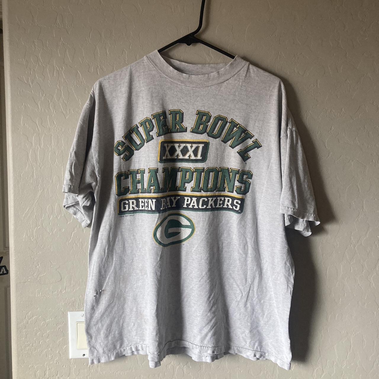 Vintage Green Bay Packers Super Bowl XXXI 31 Champs - Depop