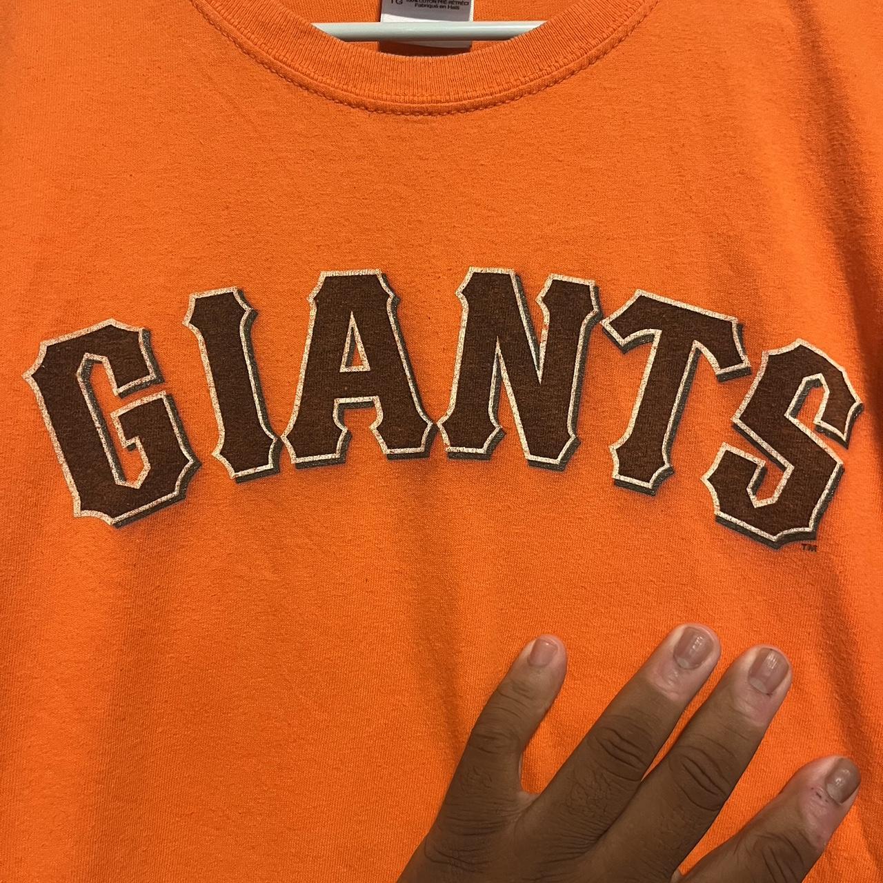 Women's San Francisco Giants Buster Posey Nike Orange Name