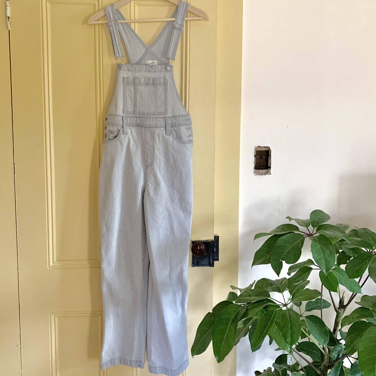 light wash denim overalls !! 🫶🏼 from target so comfy... Depop