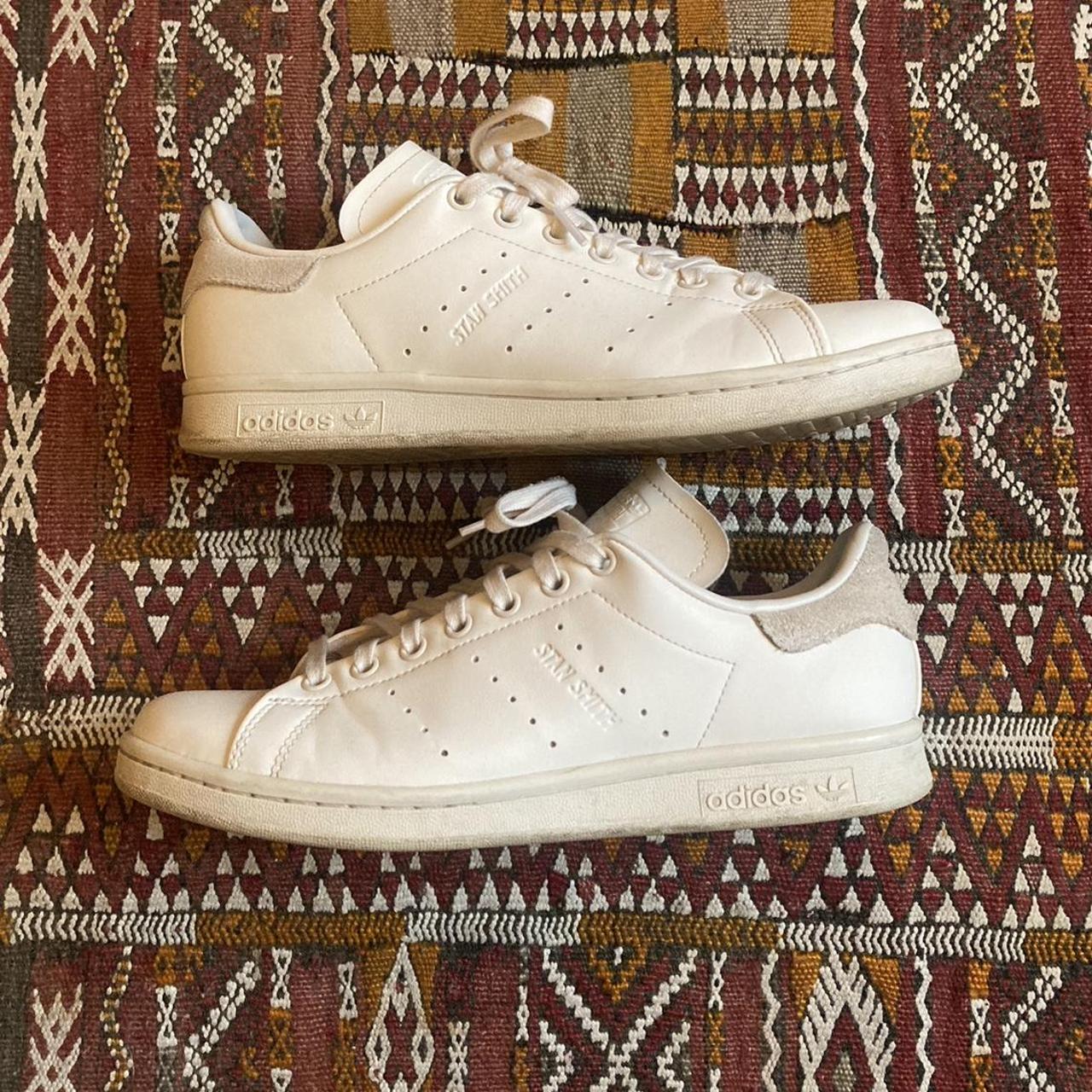 Mens Adidas Gx4430 Stan Smith Trainers In White - Depop