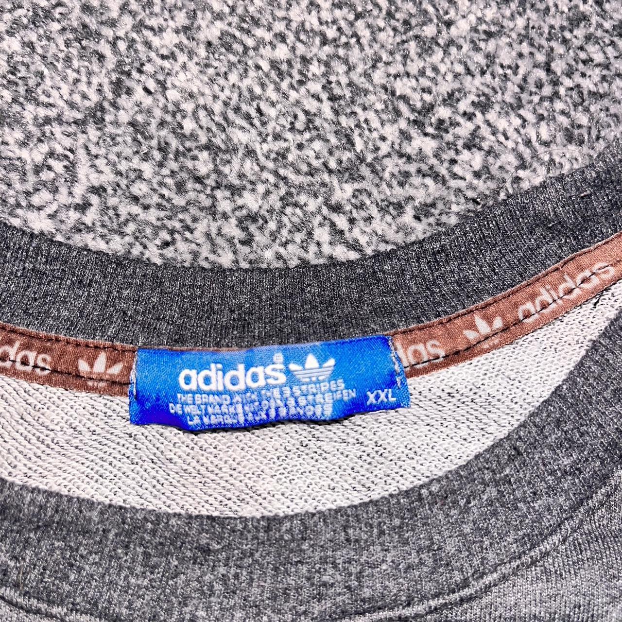 Charcoal adidas sweatshirt Size xxl but fits... Depop