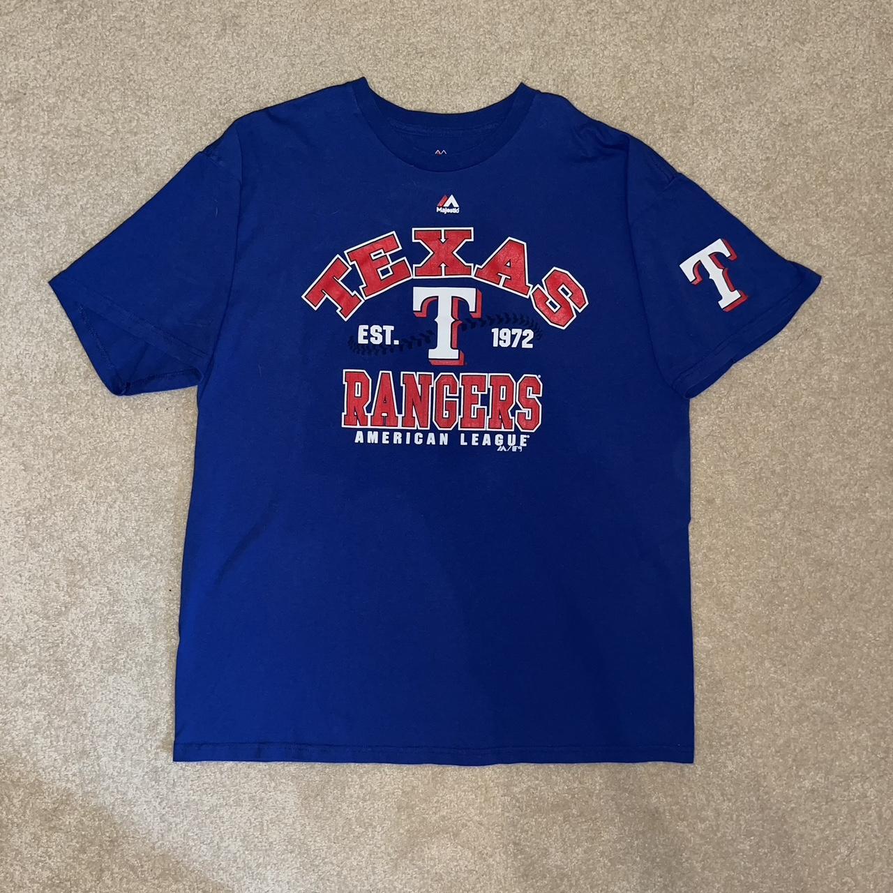 Texas Rangers T-Shirt Women's Size Small S 3/4 - Depop