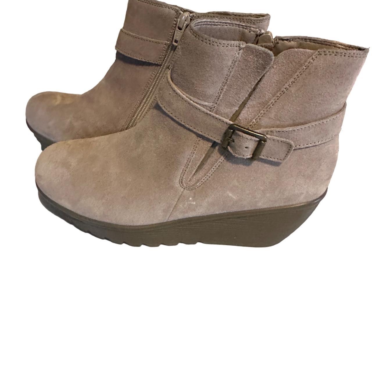 Skechers wedge boots women's on sale