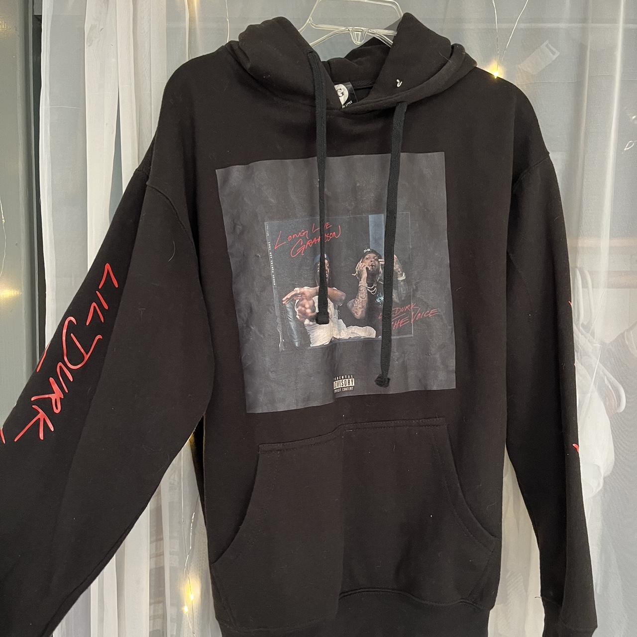 King von and Lik Durk the voice black hoodie