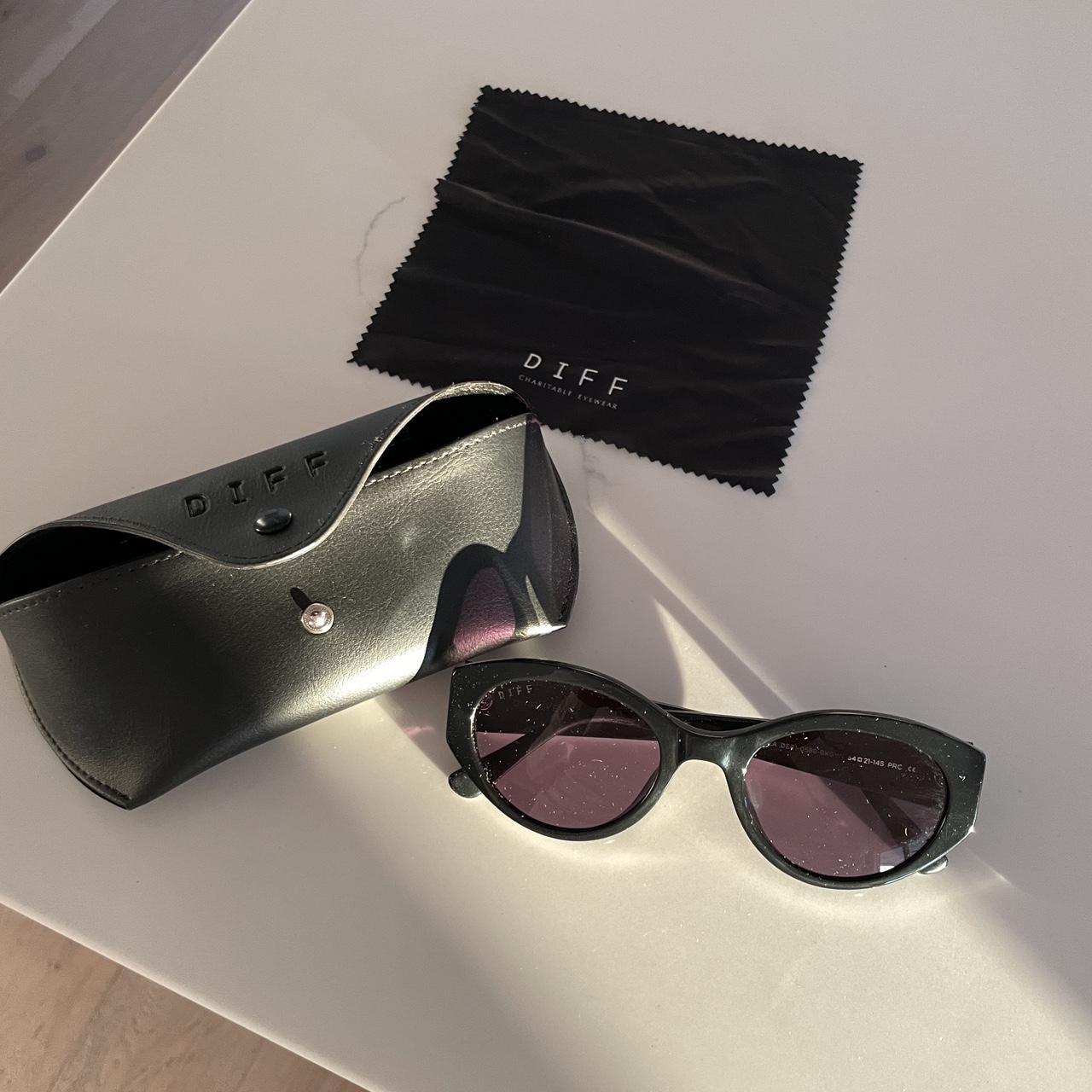 DIFF Women's Sunglasses - Black/Silver – DIFF Lin… - image 1