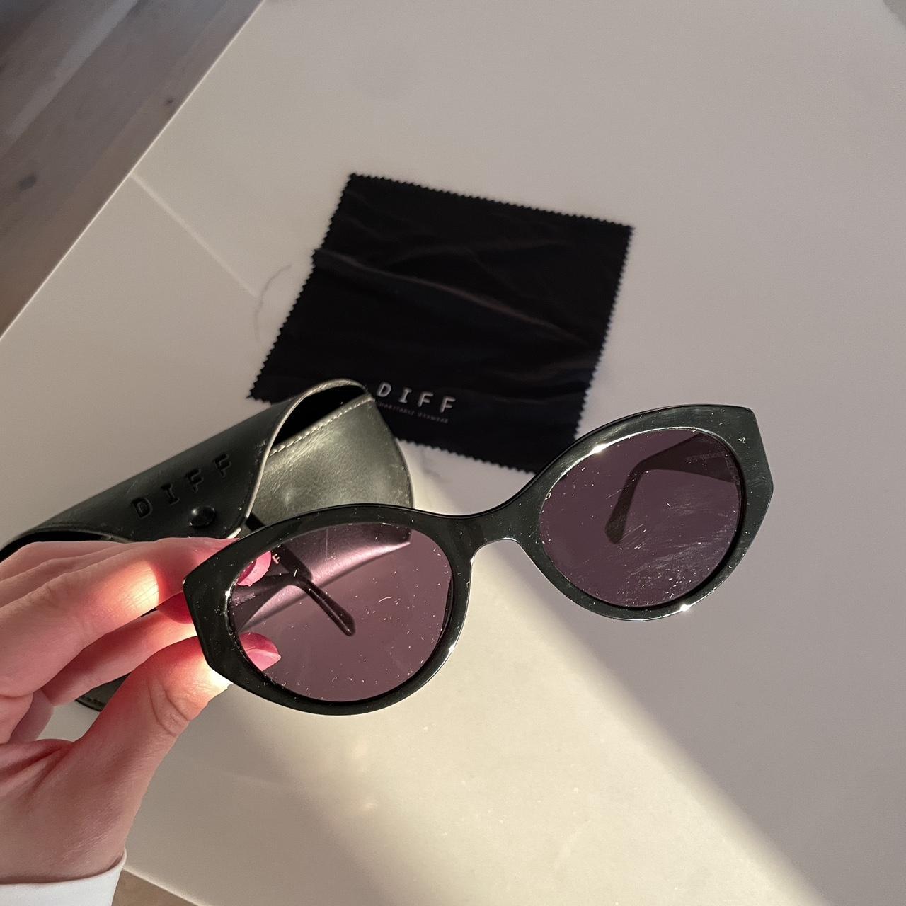 DIFF Women's Sunglasses - Black/Silver – DIFF Lin… - image 3