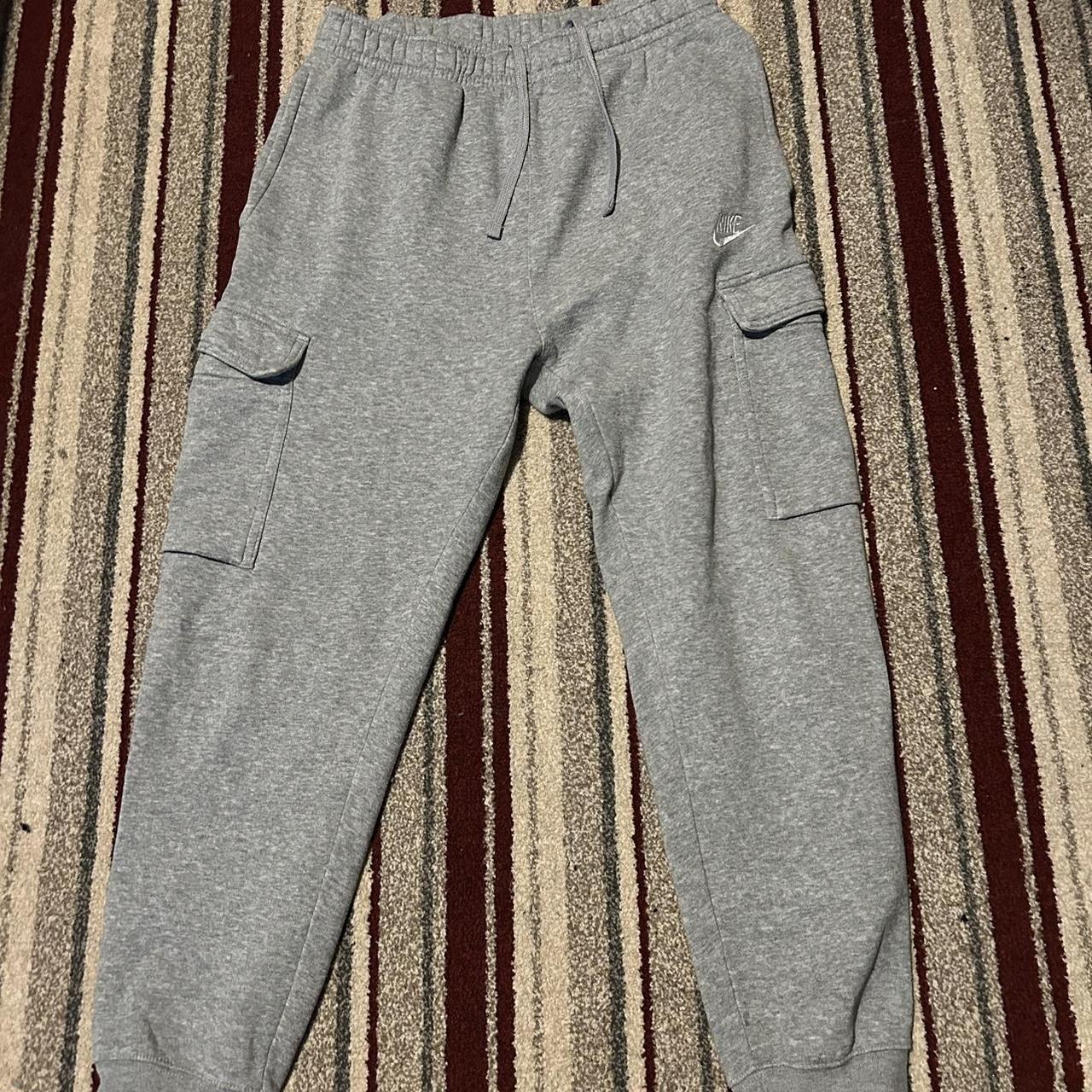 Men’s grey Nike cargo joggers Size Small Open for... Depop