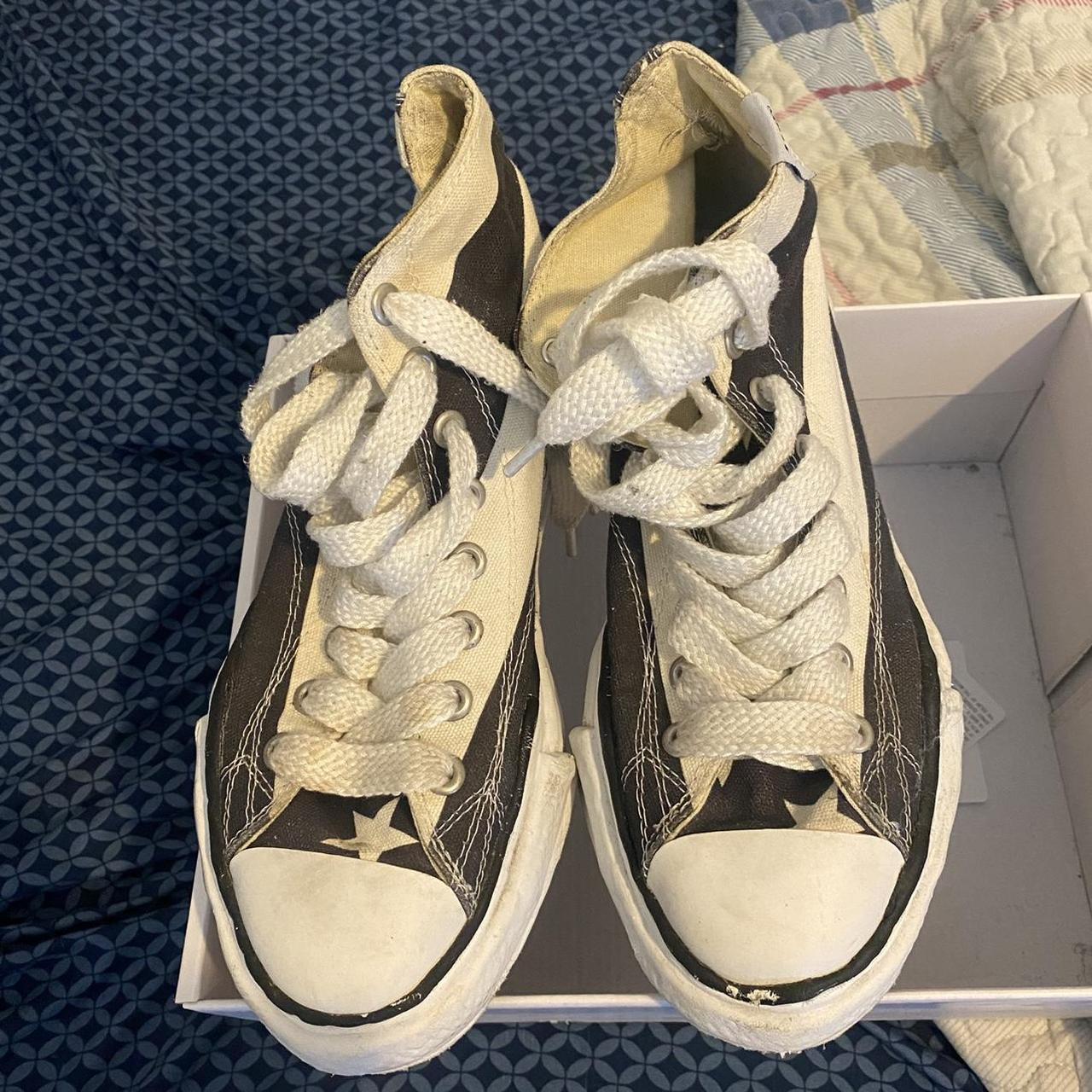 Maison Mihara Melted Sole High Top Sneakers 7.5/10... - Depop