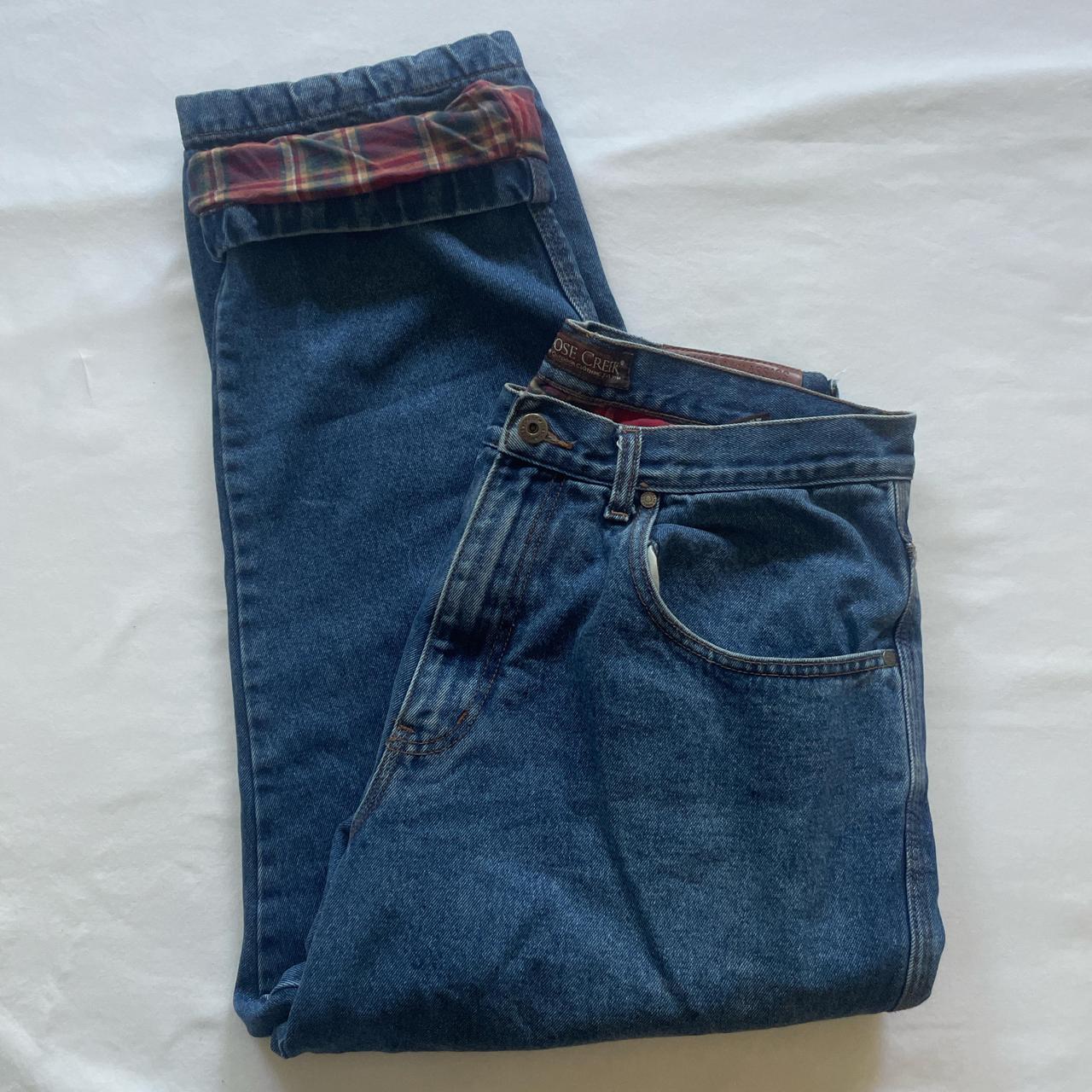 Moose creek flannel lined carpenter jeans size depop