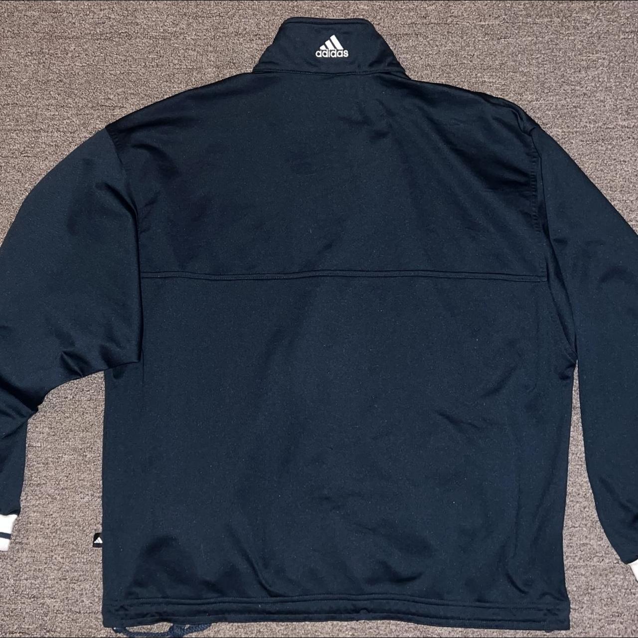 Adidas Men's Navy and White Jacket | Depop