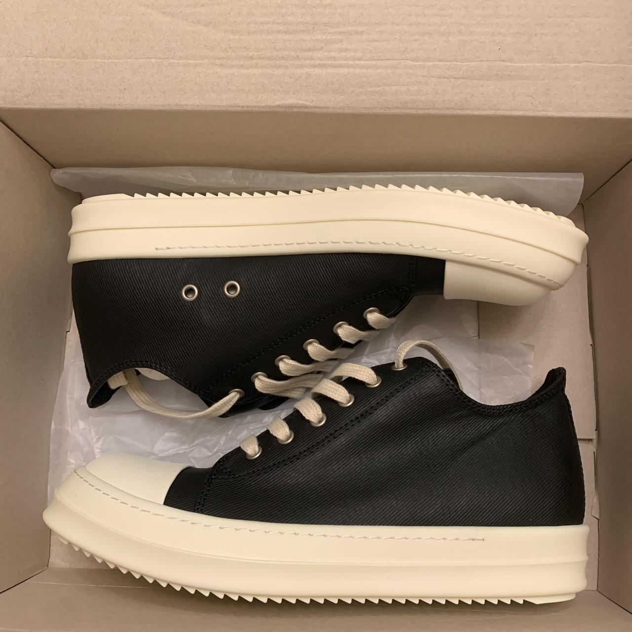 Rick Owens DRKSHDW Ramones Waxed Lows Size 43 (US... - Depop