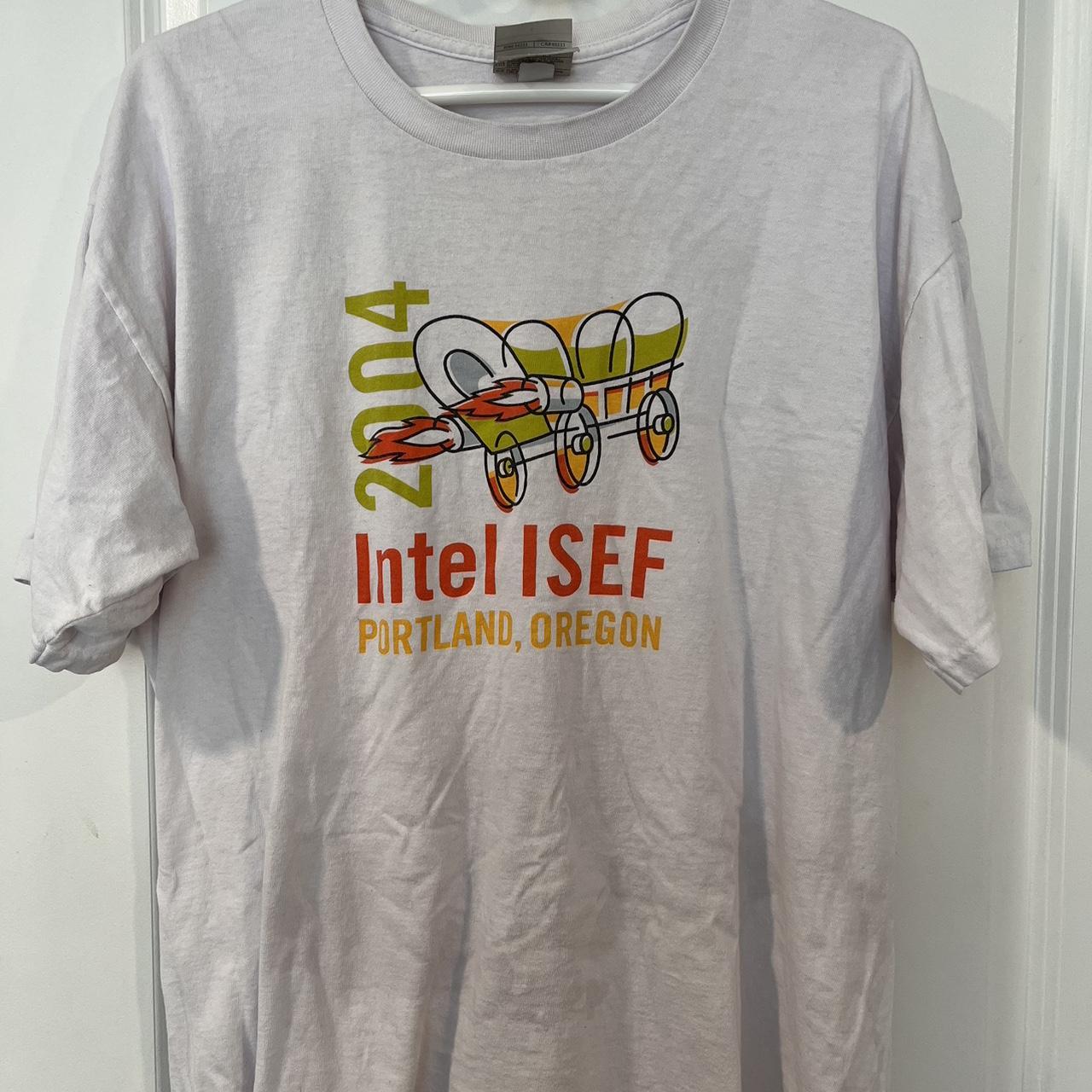 Vintage Nike shirt Intel ISEF - Depop