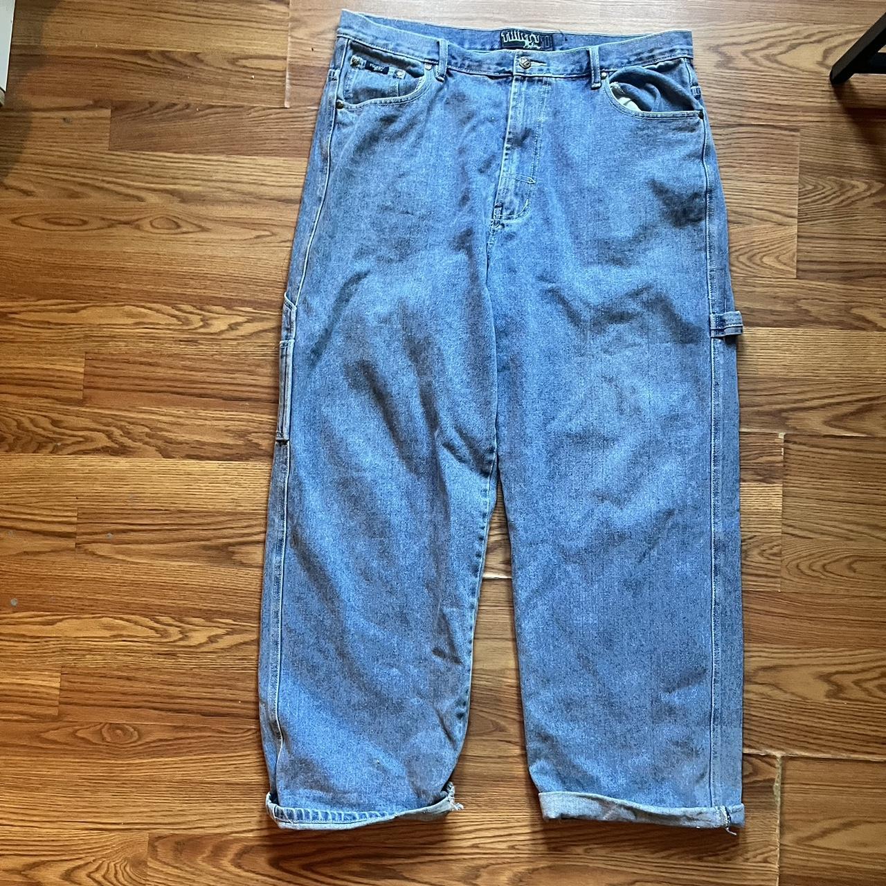 Super baggy carpenter jeans (Rips and tear near the... - Depop