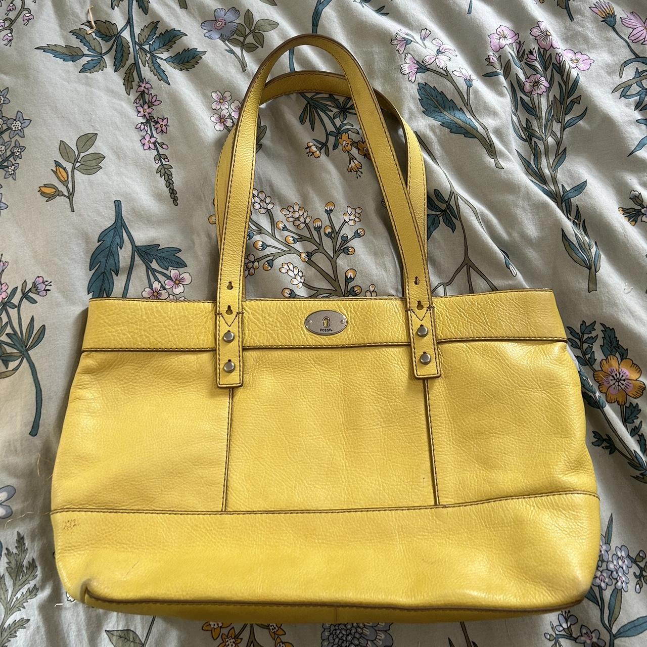 Fossil best sale yellow purse