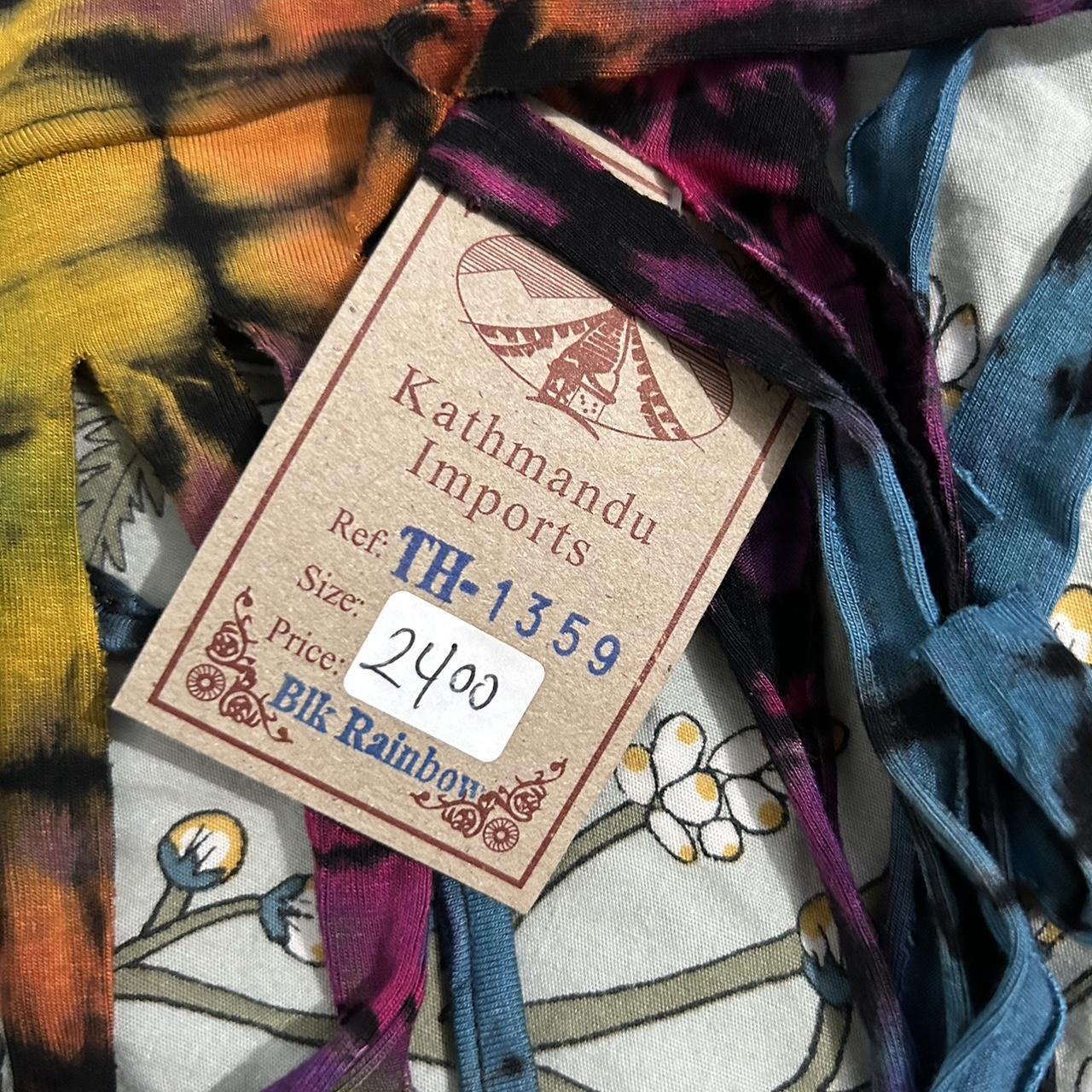 Kathmandu imports tiedye black rainbow top... Depop