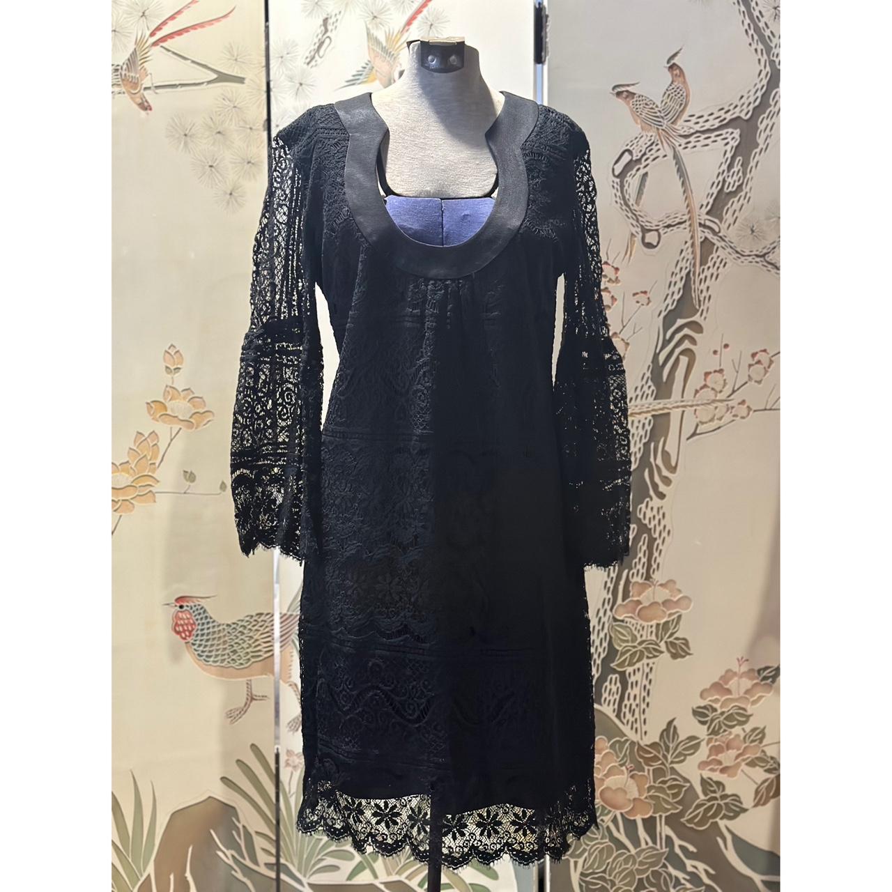 Trina turk clearance black lace dress