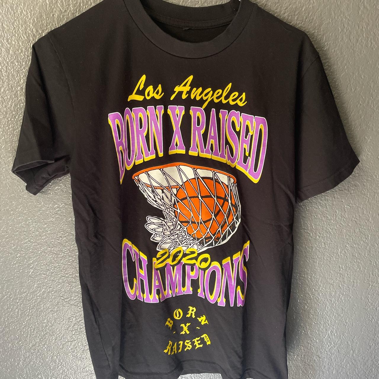 Los Angeles Lakers Born x Raised Black SS Tee S