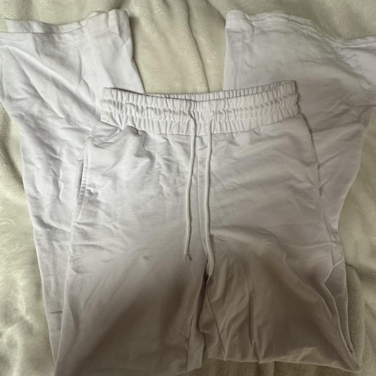 Women’s white cover up pants Size small Never worn Depop