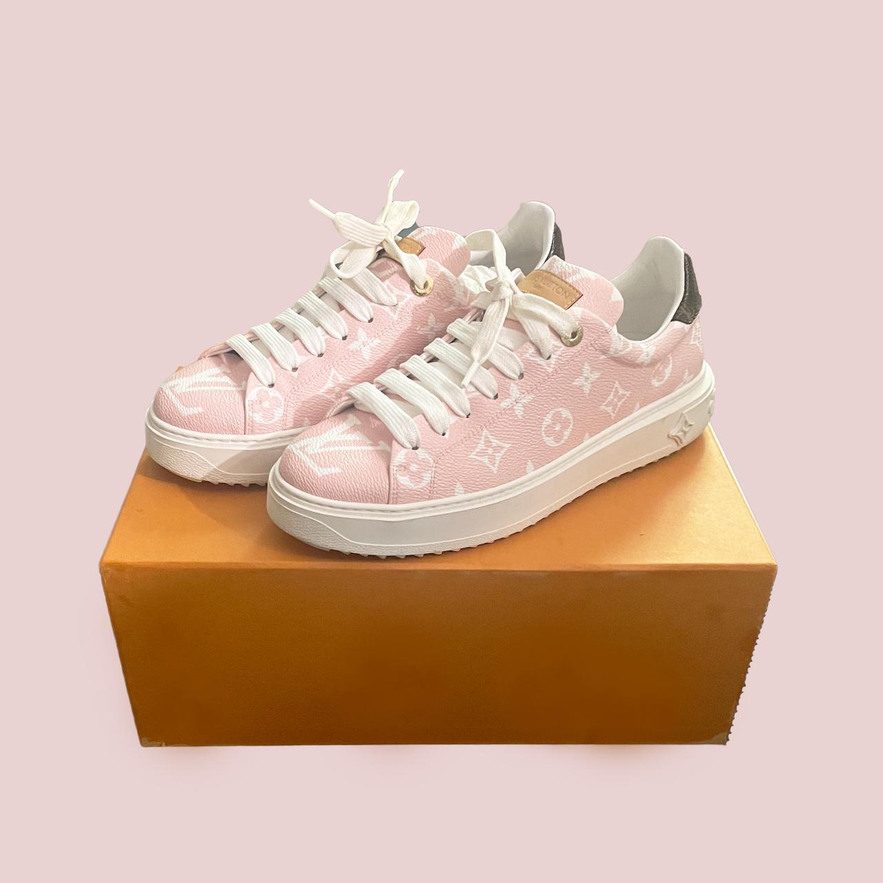 canvas louis vuitton sneaker rosa