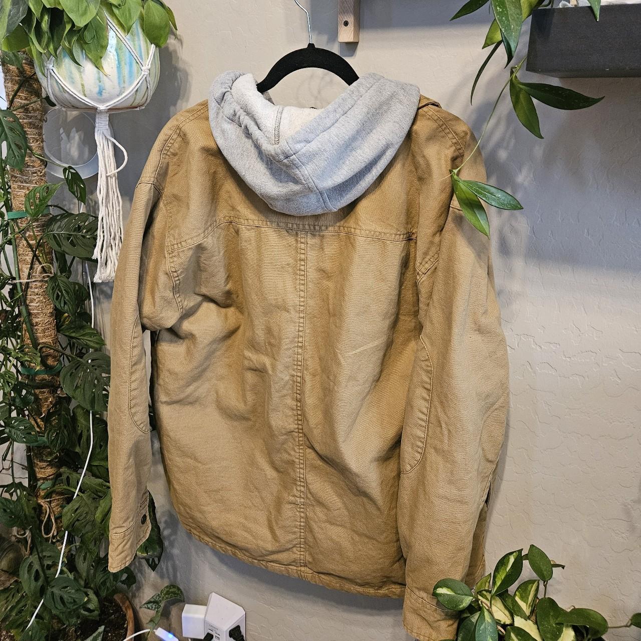 Vintage Sandstone Colored Dickies Utility Hooded... - Depop