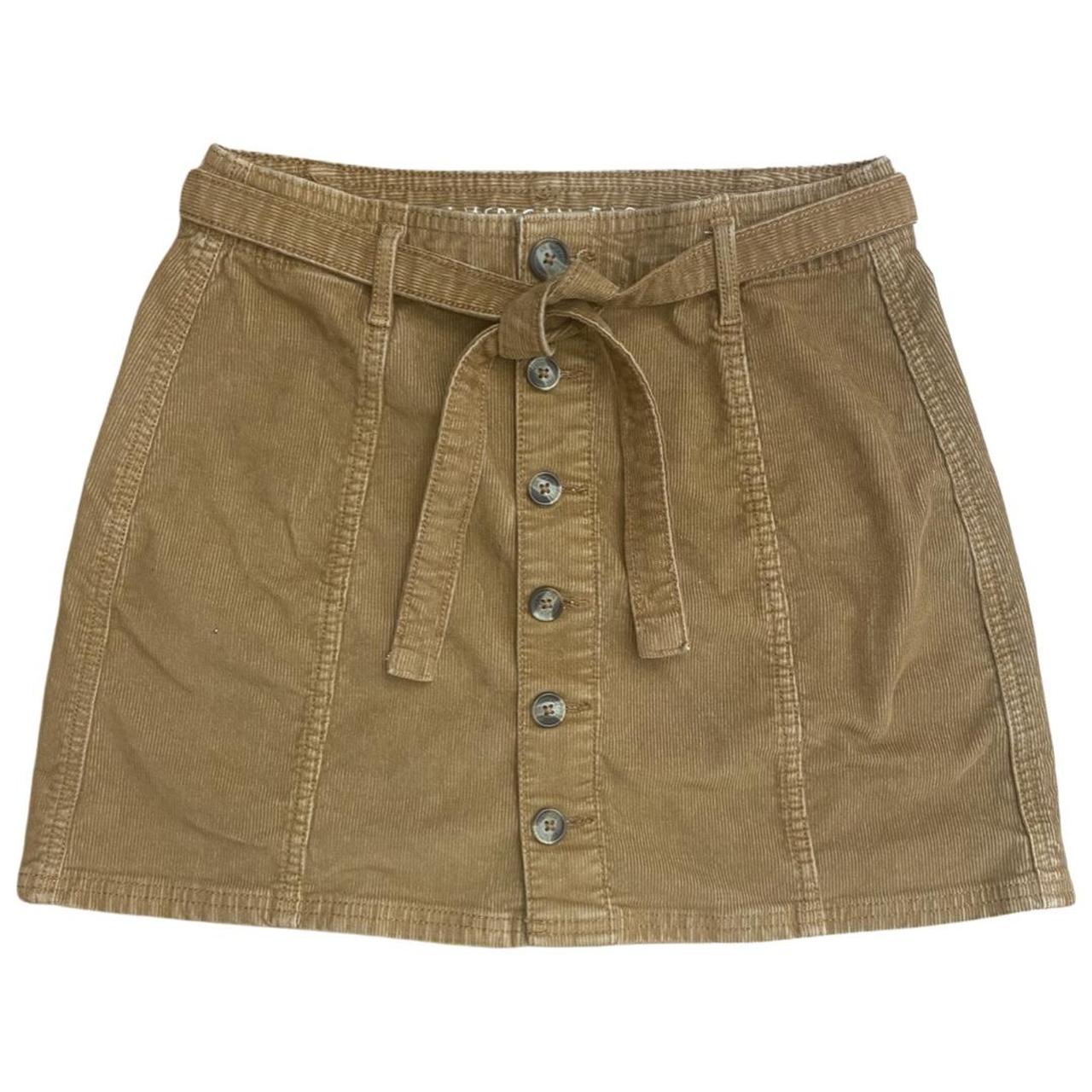 American eagle clearance brown corduroy skirt