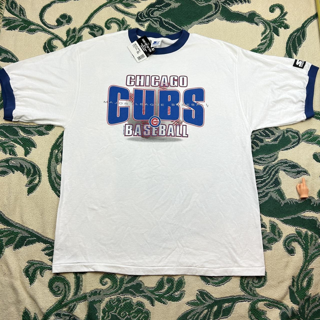 Vintage 1990s Chicago Cubs Sports Ringer T-shirt / Made in USA 