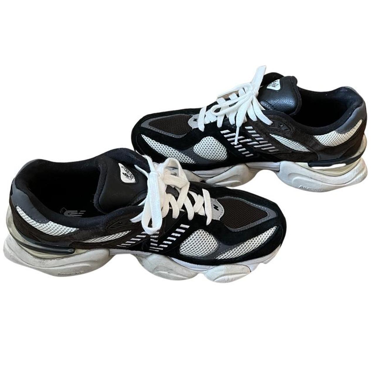 New Balance Women's Black and Brown Trainers Depop