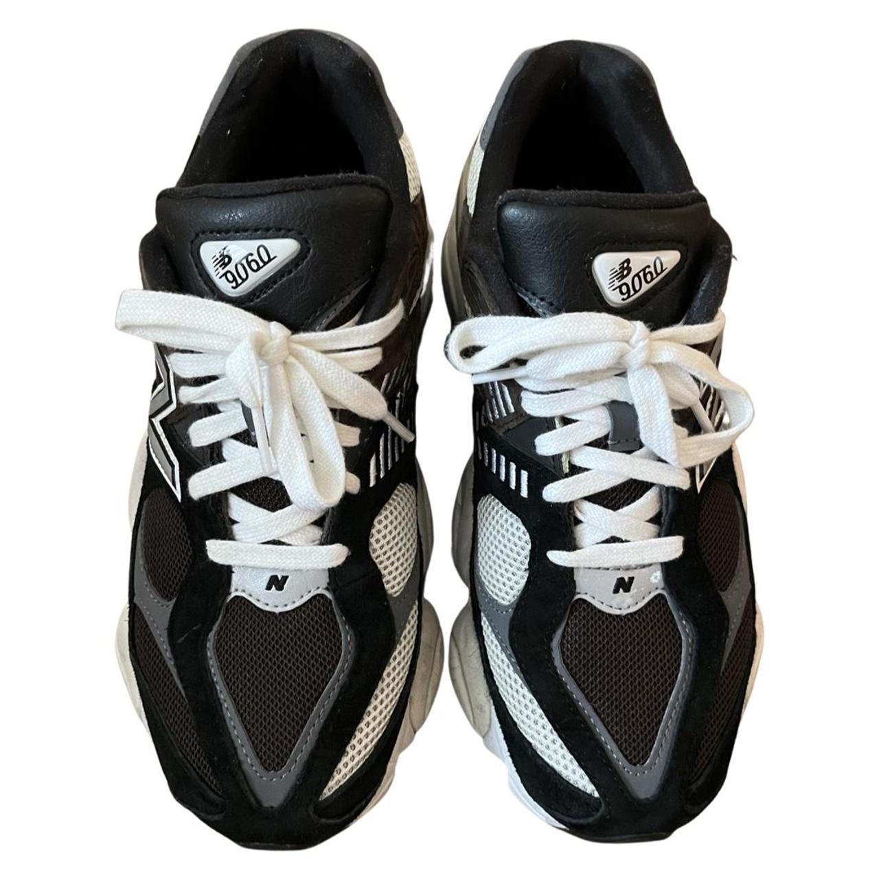 New Balance Women's Black and Brown Trainers Depop