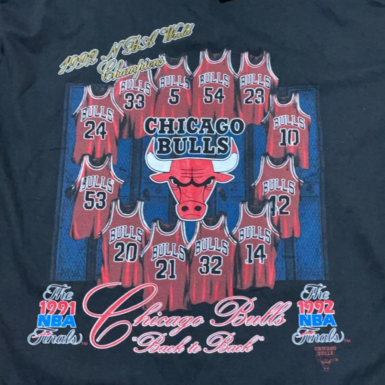 Vintage NBA (Nutmeg) - Chicago Bulls NBA World Champions T-Shirt 1991 X-Large