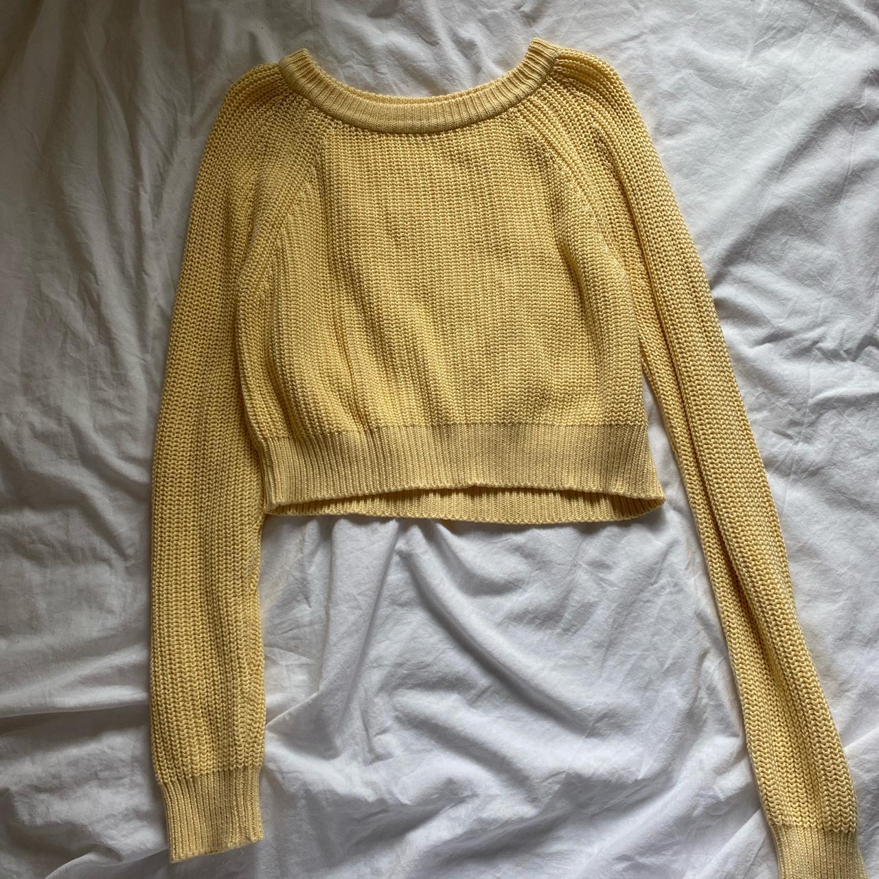 Brandy Melville yellow jumper Worn... Depop