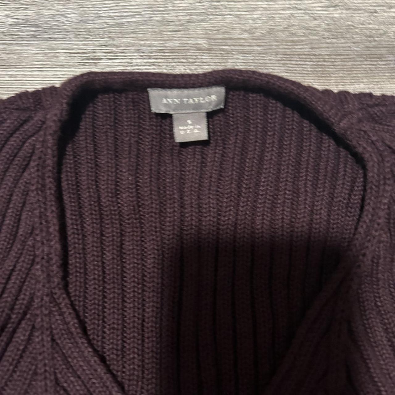 purple sweater, size: s