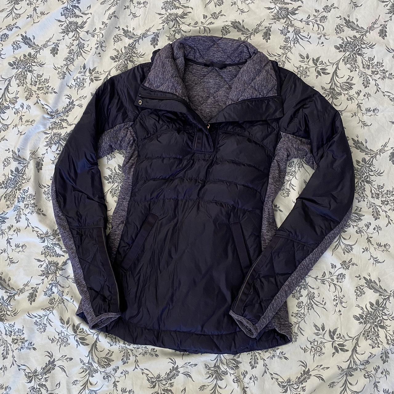 Lululemon Down For A Run Pullover Jacket selling Black Size 8