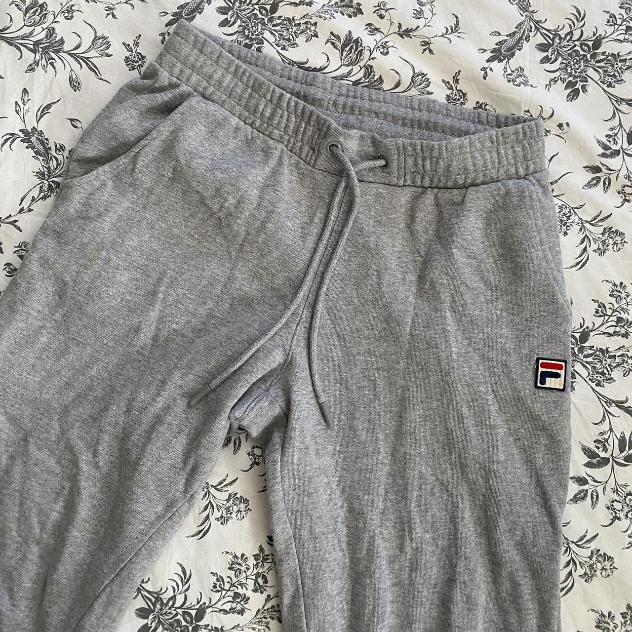 Grey fashion fila sweatpants