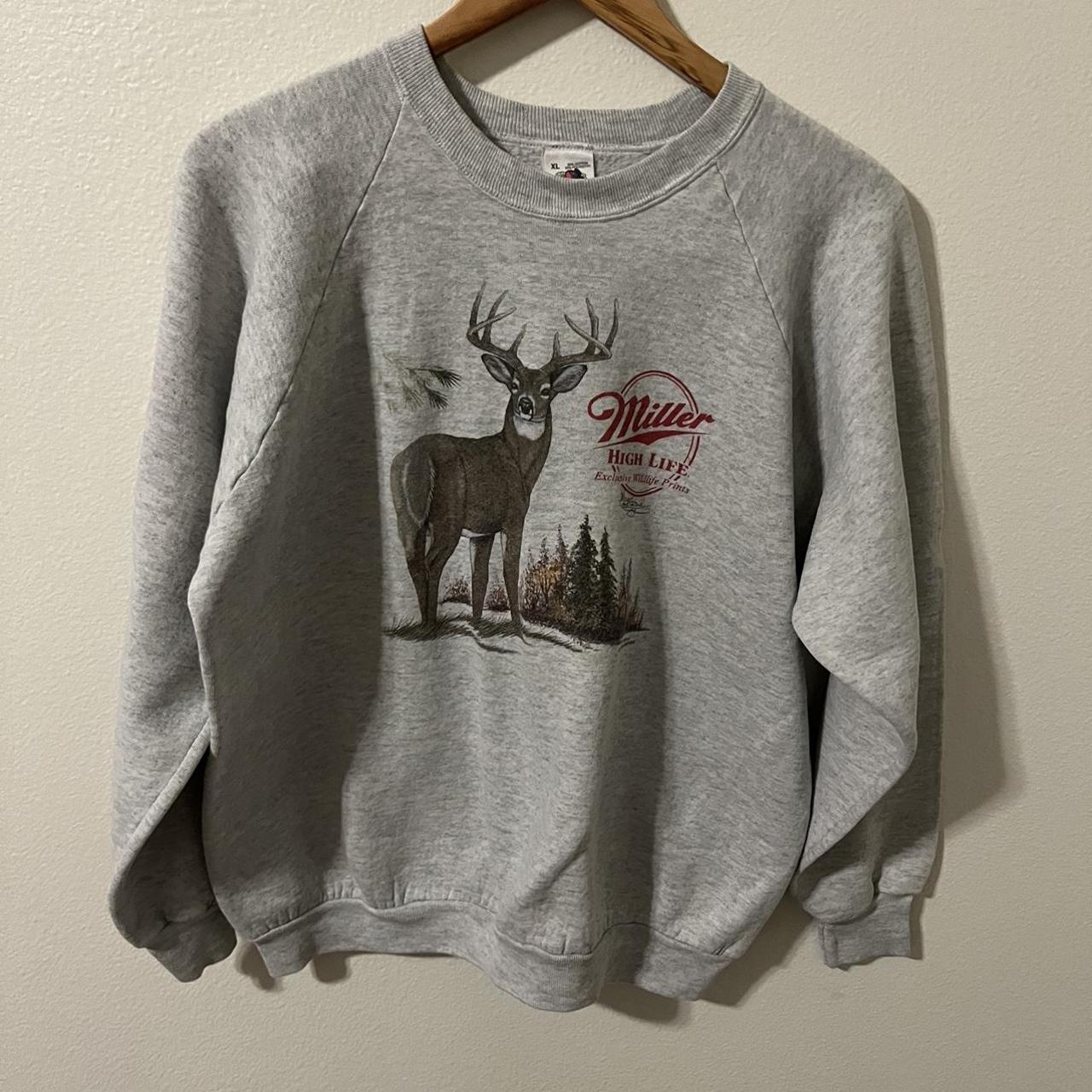 Fruit of the Loom Men's Grey Sweatshirt | Depop