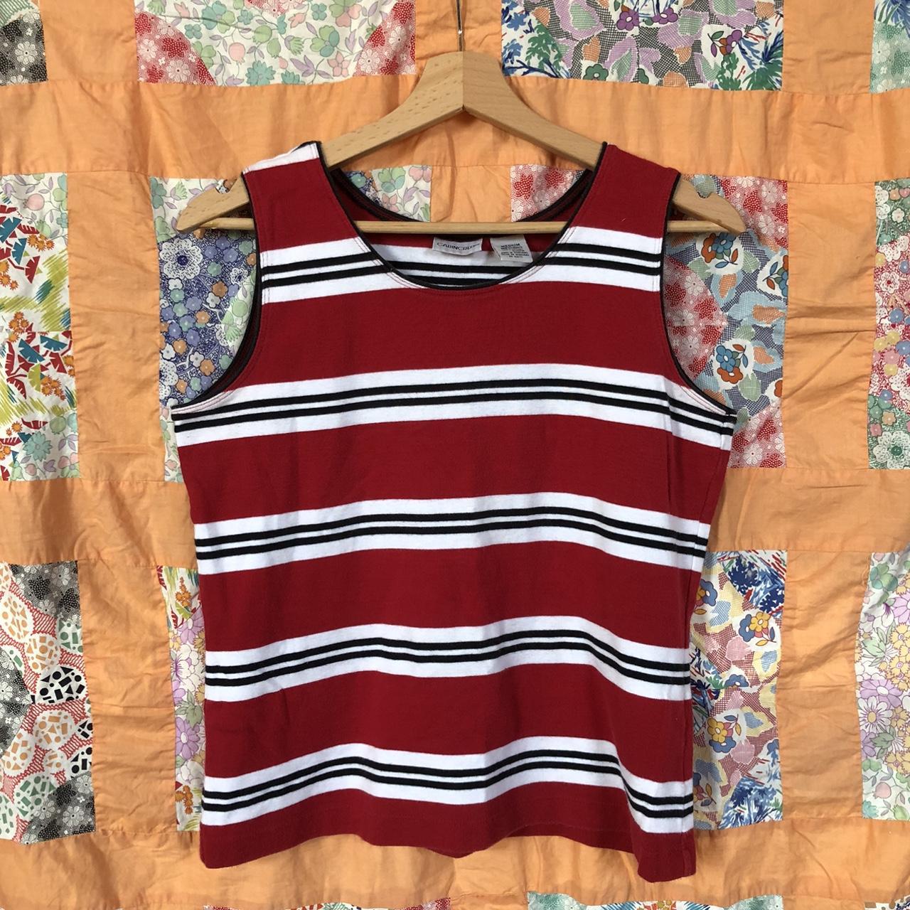 Women's Blouse - Red/Multi - M – Cute basic vinta… - image 1