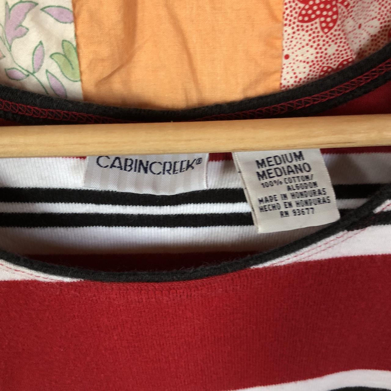 Women's Blouse - Red/Multi - M – Cute basic vinta… - image 2