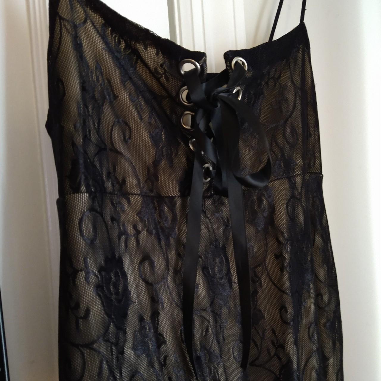 Romwe Women's Black and Tan Dress (3)