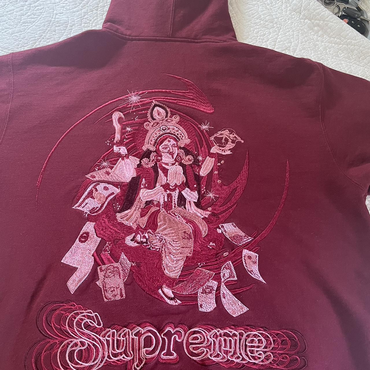 Supreme Lakshmi Zip-Up Hooded Sweatshirt, Like new,... - Depop