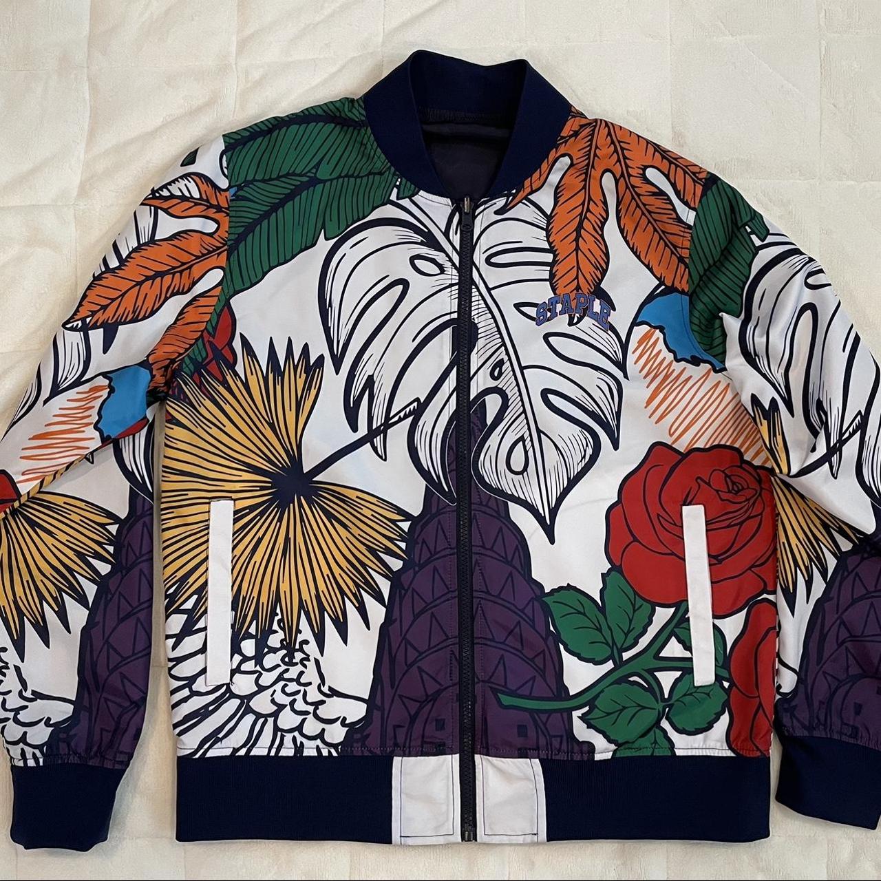 Zara floral clearance print bomber jacket