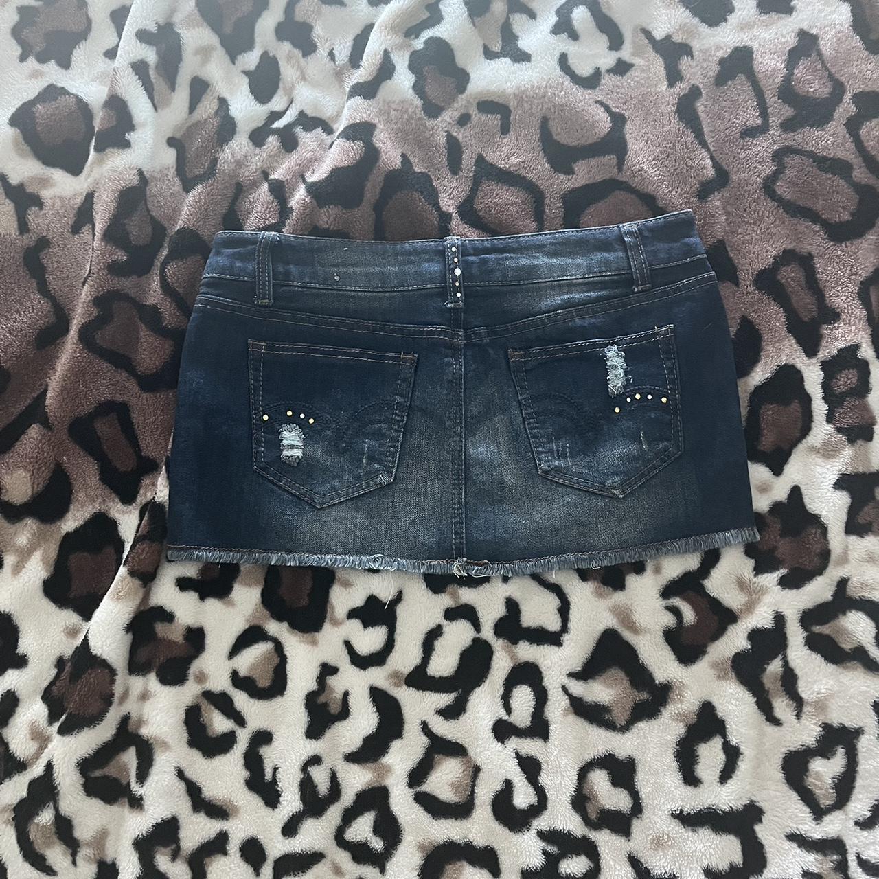 most adorable y2k mcbling denim mini skirt Depop