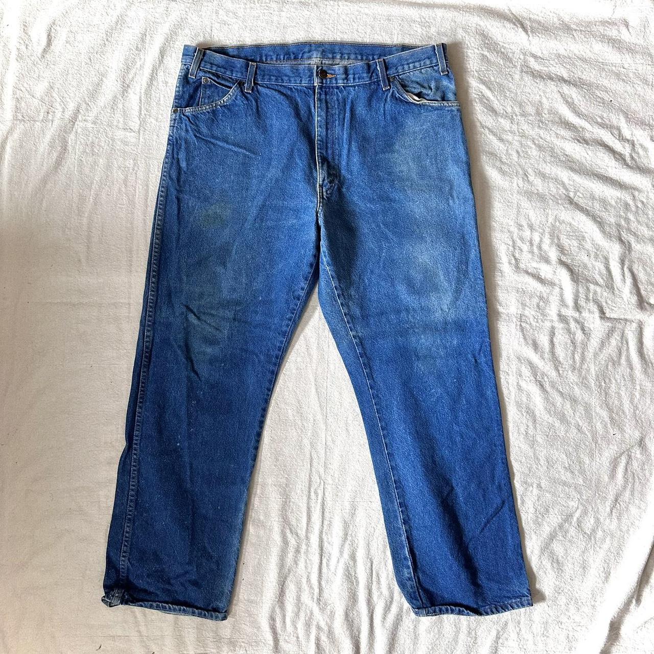 Oversized Baggy Dickie Blue Jeans 📏 Waist: 42” Leg... - Depop