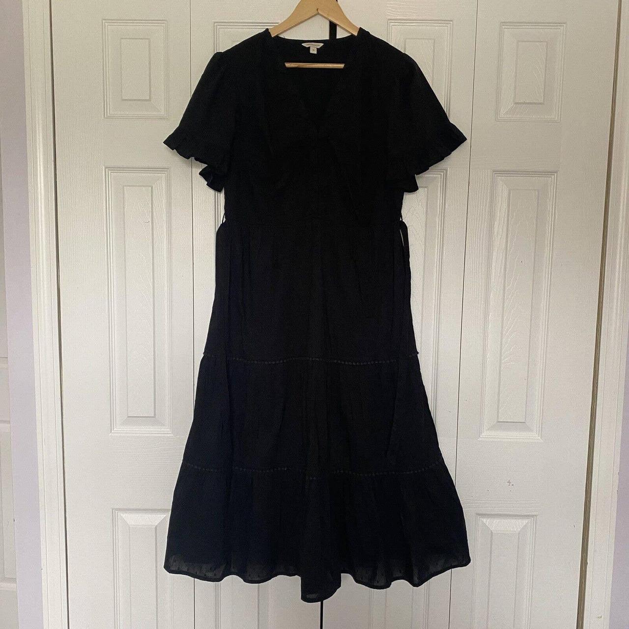 Monsoon Women's Black Dress | Depop