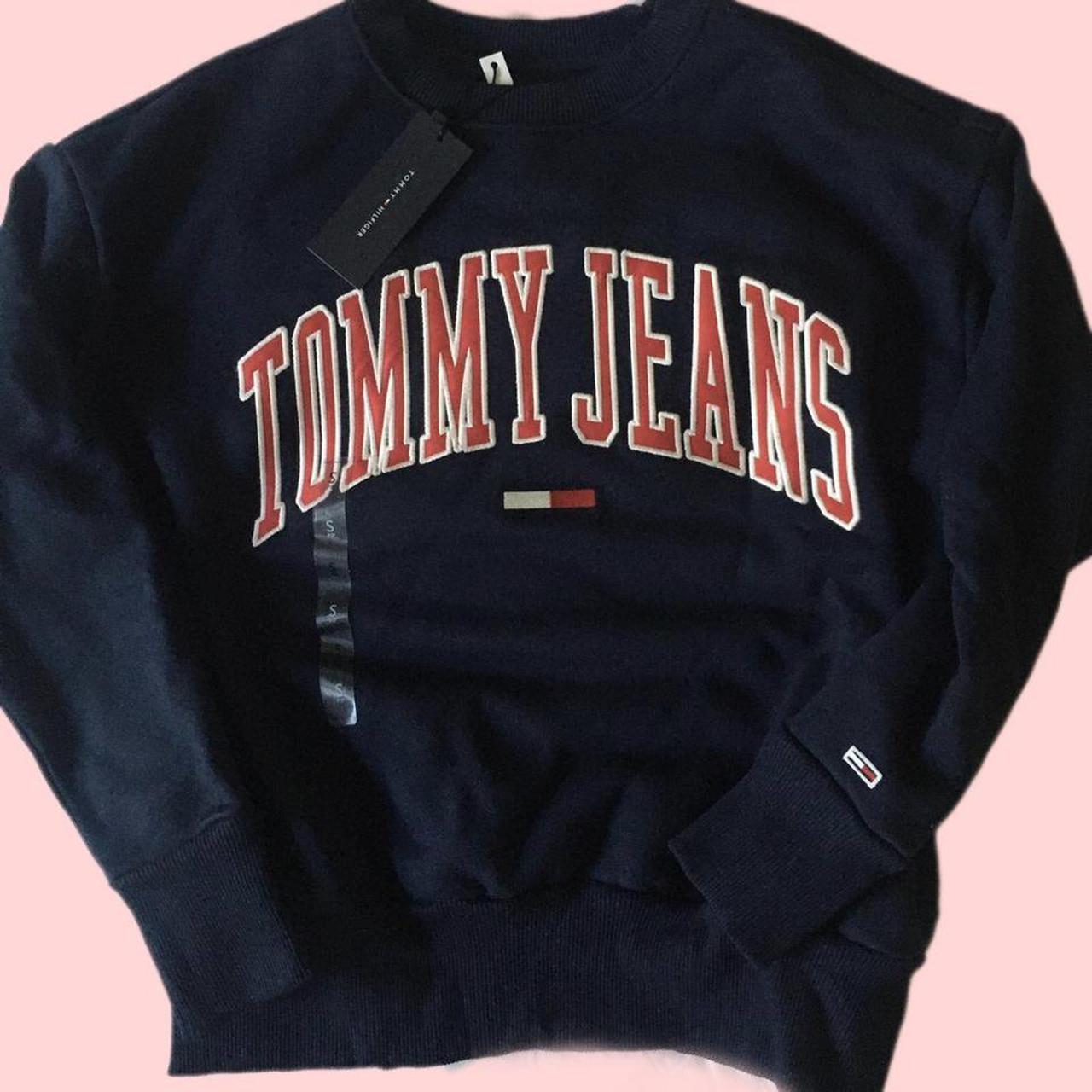Tags On Tommy Hilfiger Crewneck Sweatshirt Perfect... - Depop